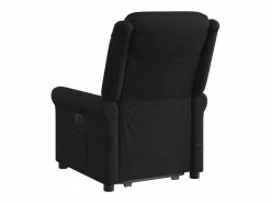 New Sillón de relax | Sillón reclinable de masaje elevable tela SHL7707 Negro