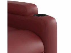 Clearance Sillón de relax | Sillón reclinable de cuero sintético tinto SHL3354 Sillón Relax