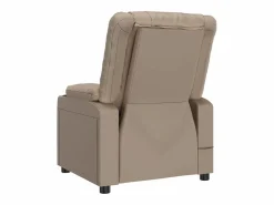 Online Sillón de relax | Sillón reclinable de cuero sintético color capuchino SHL7828 Marru00f3n