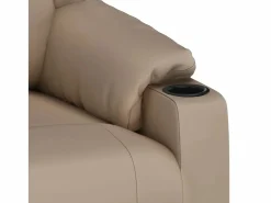 Online Sillón de relax | Sillón reclinable de cuero sintético color capuchino SHL7828 Marru00f3n