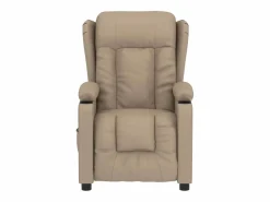 Sillón de relax | Sillón reclinable eléctrico de cuero sintético color capuchino SHL8906 Marru00f3n