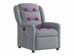 Sale Sillón de relax | Sillón reclinable de masaje de tela claro SHL5692 Sillón De Masaje