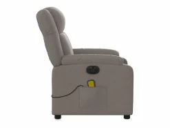Online Sillón de relax | Sillón reclinable de masaje eléctrico tela gris taupe SHL5001 Sillón De Masaje