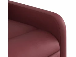 Sillón de relax | Sillón reclinable de cuero sintético tinto SHL6703