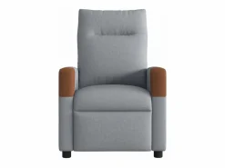 Sillón de relax | Sillón reclinable de masaje eléctrico tela claro SHL8572