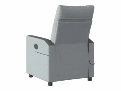 Sillón de relax | Sillón reclinable de masaje eléctrico tela claro SHL3741