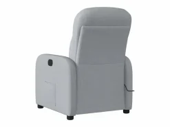 Discount Sillón de relax | Sillón reclinable de masaje eléctrico tela claro SHL3933 Gris