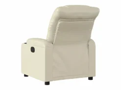 Hot Sillón de relax | Sillón reclinable de cuero sintético SHL8106 Crema