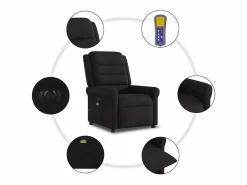 Sillón de relax | Sillón reclinable de masaje eléctrico tela SHL2888