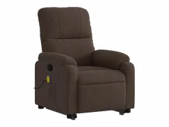 Hot Sillón de relax | Sillón reclinable de masaje elevable tela de microfibra marrón SHL5787 Sillón De Masaje
