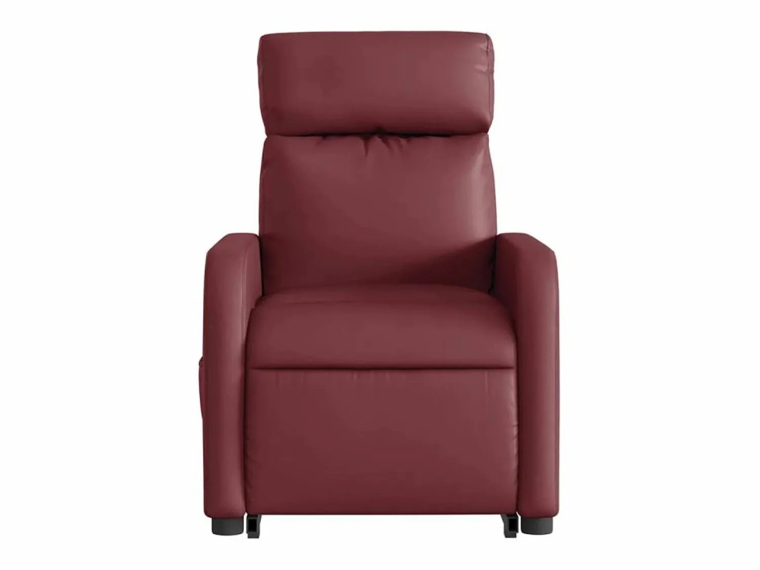 New Sillón de relax | Sillón reclinable de masaje de pie cuero artificial tinto SHL8169 Sillón De Masaje