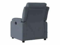 Discount Sillón de relax | Sillón reclinable de masaje eléctrico terciopelo gris oscuro SHL7399 Gris antracita