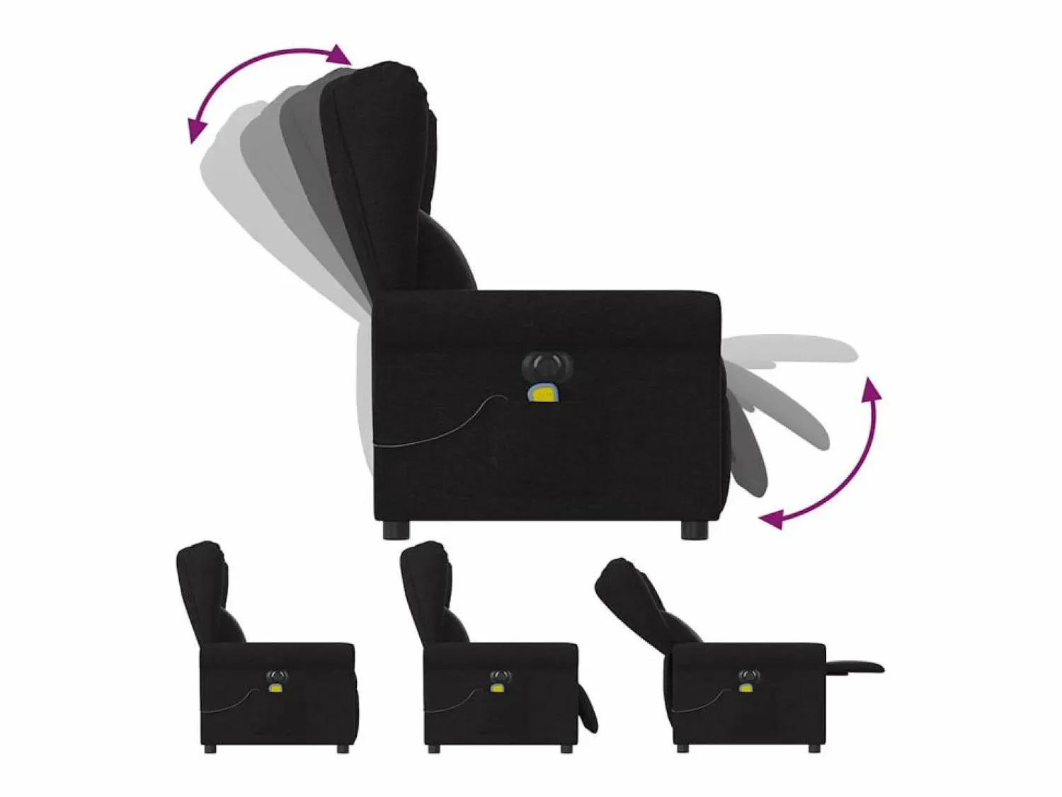 Clearance Sillón de relax | Sillón reclinable de masaje eléctrico tela SHL6820 Sillón De Masaje