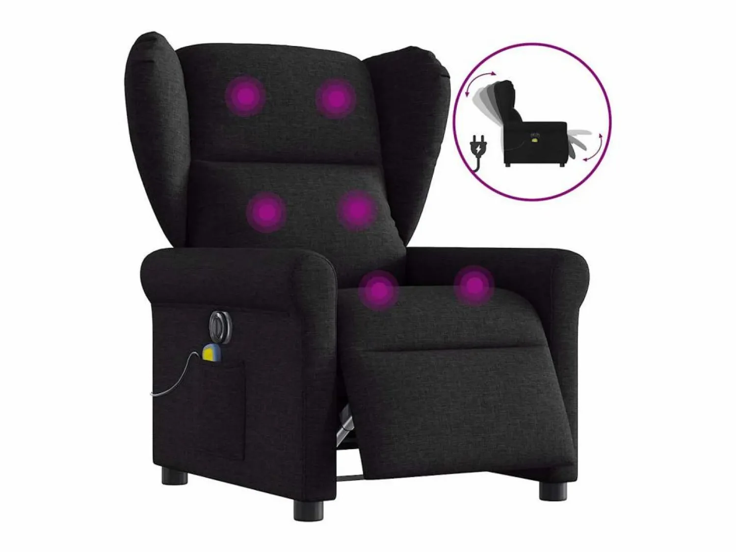 Clearance Sillón de relax | Sillón reclinable de masaje eléctrico tela SHL6820 Sillón De Masaje