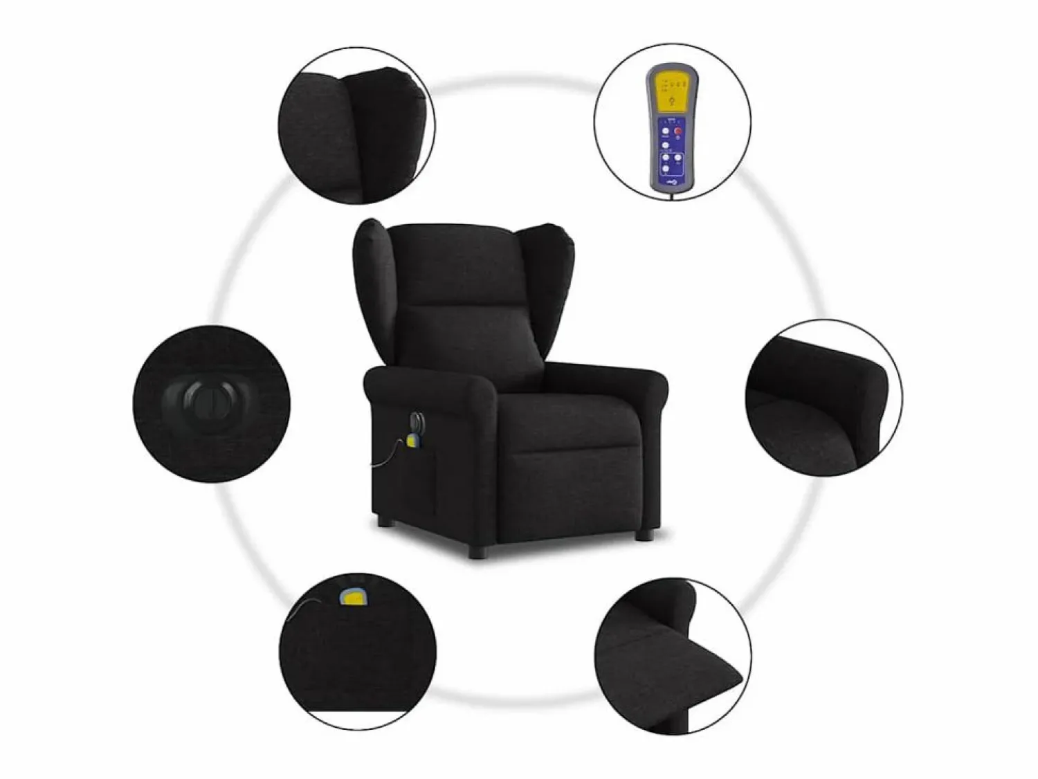 Clearance Sillón de relax | Sillón reclinable de masaje eléctrico tela SHL6820 Sillón De Masaje