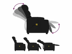 Clearance Sillón de relax | Sillón reclinable de masaje de tela SHL6995 Negro