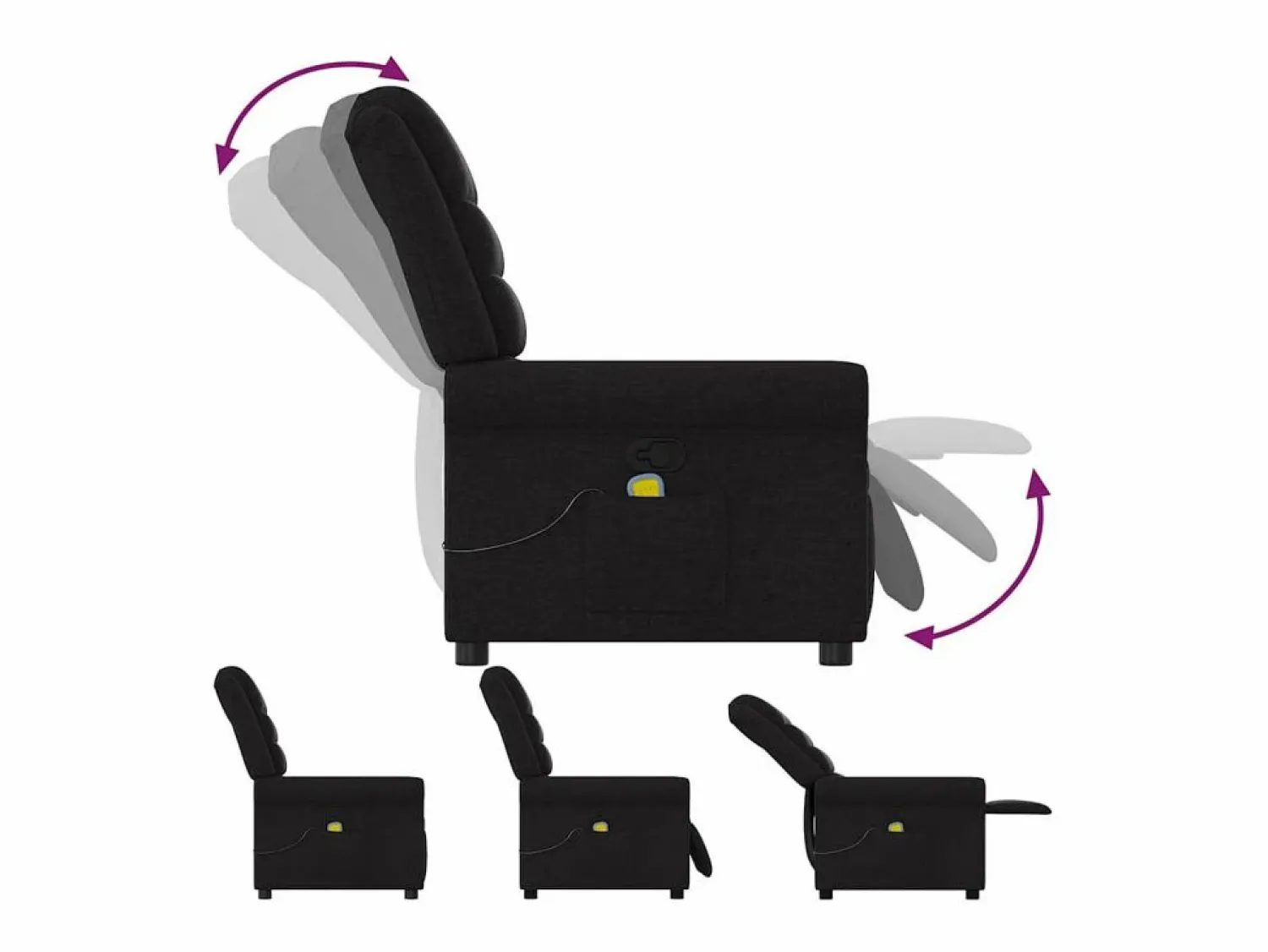 Outlet Sillón de relax | Sillón reclinable de masaje de tela SHL7032 Sillón De Masaje