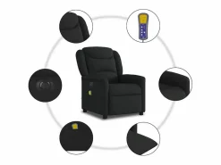 Sillón de relax | Sillón reclinable de masaje eléctrico tela SHL5765