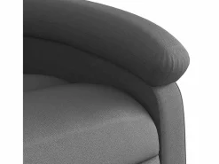 Outlet Sillón de relax | Sillón reclinable de cuero auténtico SHL2592 Gris