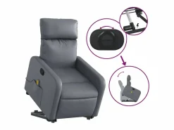 Outlet Sillón de relax | Sillón reclinable de masaje de pie cuero artificial SHL6225 Sillón De Masaje