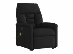 Discount Sillón de relax | Sillón reclinable de masaje elevable tela SHL3021 Negro
