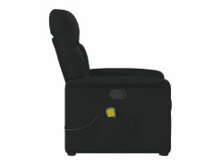 Discount Sillón de relax | Sillón reclinable de masaje elevable tela SHL3021 Negro