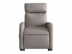 New Sillón de relax | Sillón reclinable de masaje elevable tela gris taupé SHL4808 Topo
