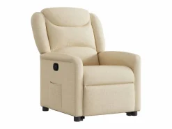 Sale Sillón de relax | Sillón reclinable elevable de tela color SHL8520 Crema