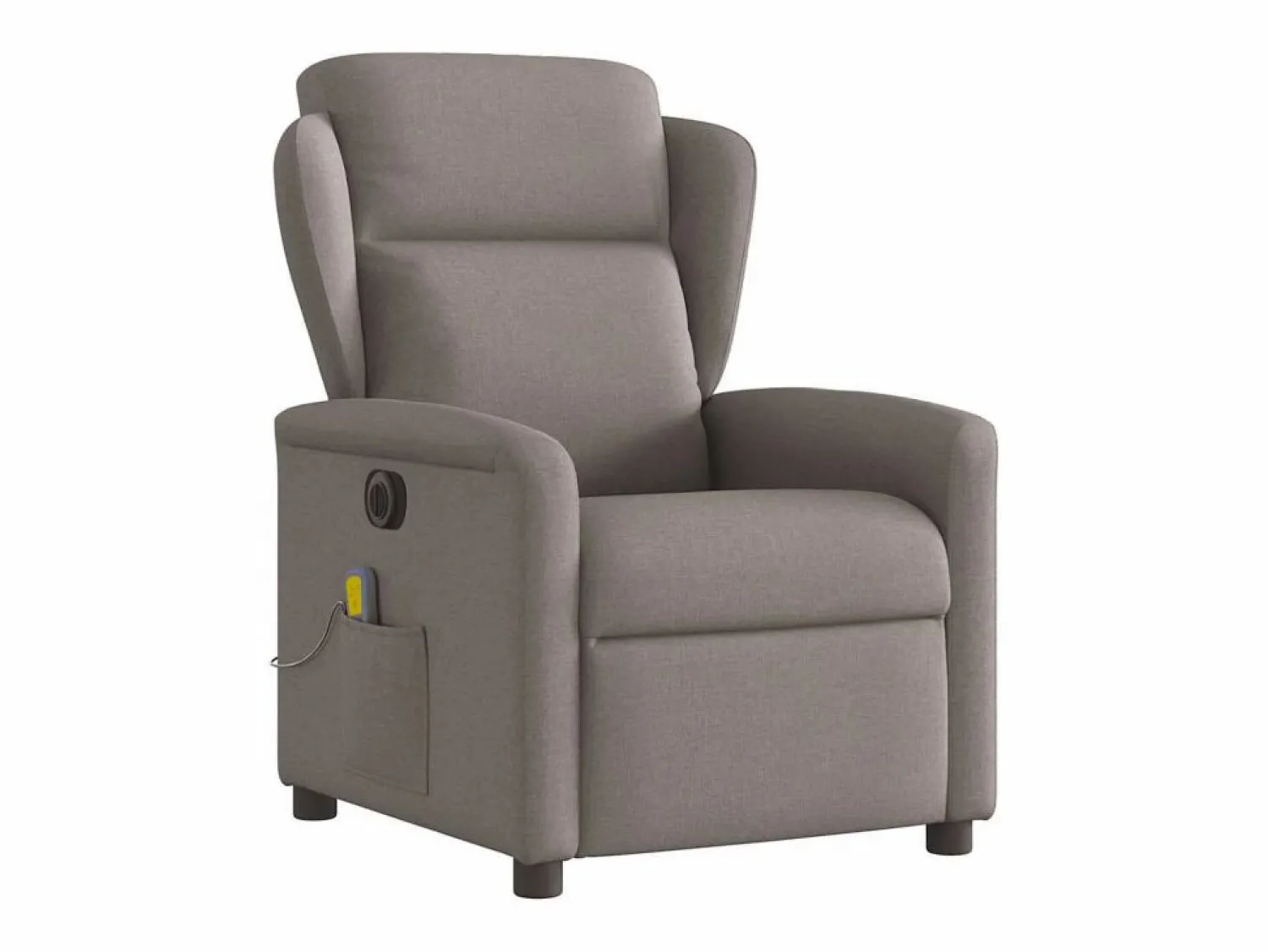 Best Sillón de relax | Sillón reclinable de masaje eléctrico tela gris taupe SHL3535 Topo