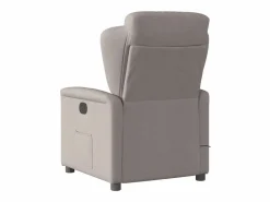Best Sillón de relax | Sillón reclinable de masaje eléctrico tela gris taupe SHL3535 Topo