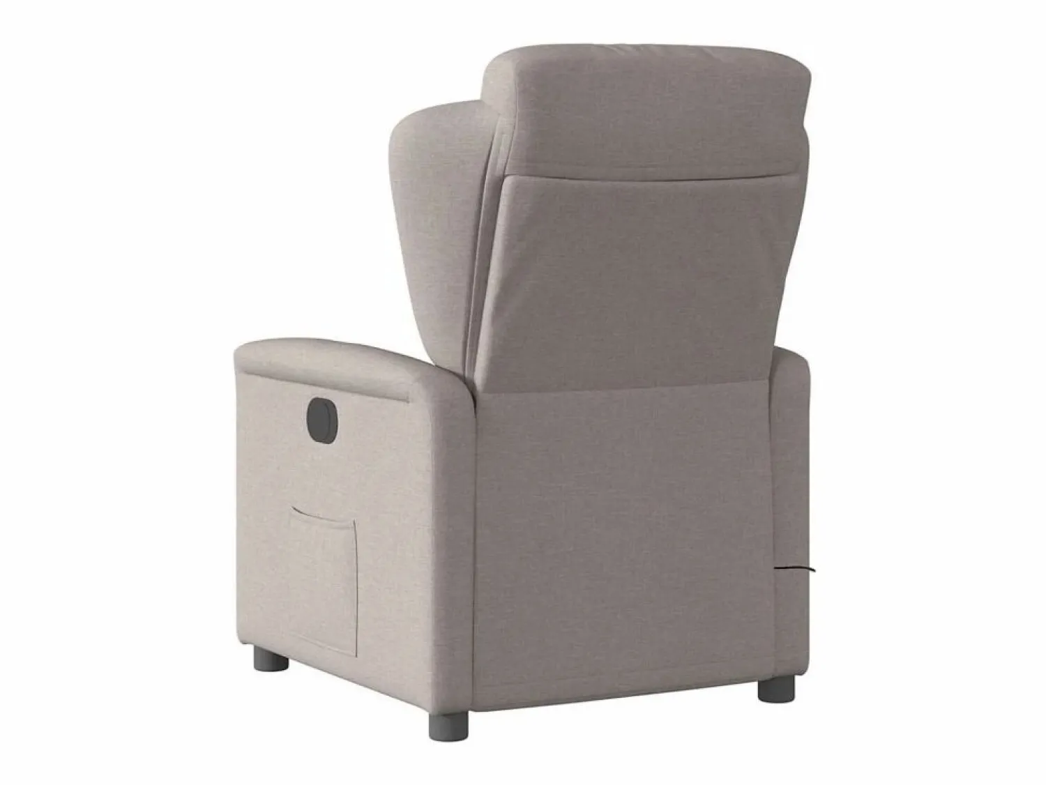 Best Sillón de relax | Sillón reclinable de masaje eléctrico tela gris taupe SHL3535 Topo