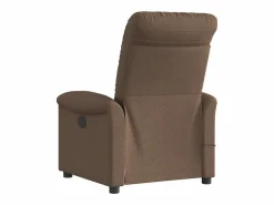 Sillón de relax | Sillón reclinable con masaje de tela marrón SHL7188