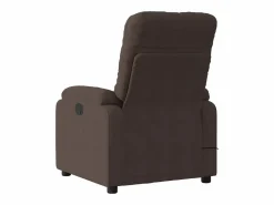 Discount Sillón de relax | Sillón reclinable de masaje tela de microfibra marrón SHL6901 Marru00f3n