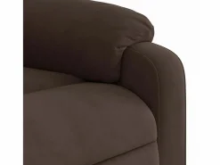 Discount Sillón de relax | Sillón reclinable de masaje tela de microfibra marrón SHL6901 Marru00f3n