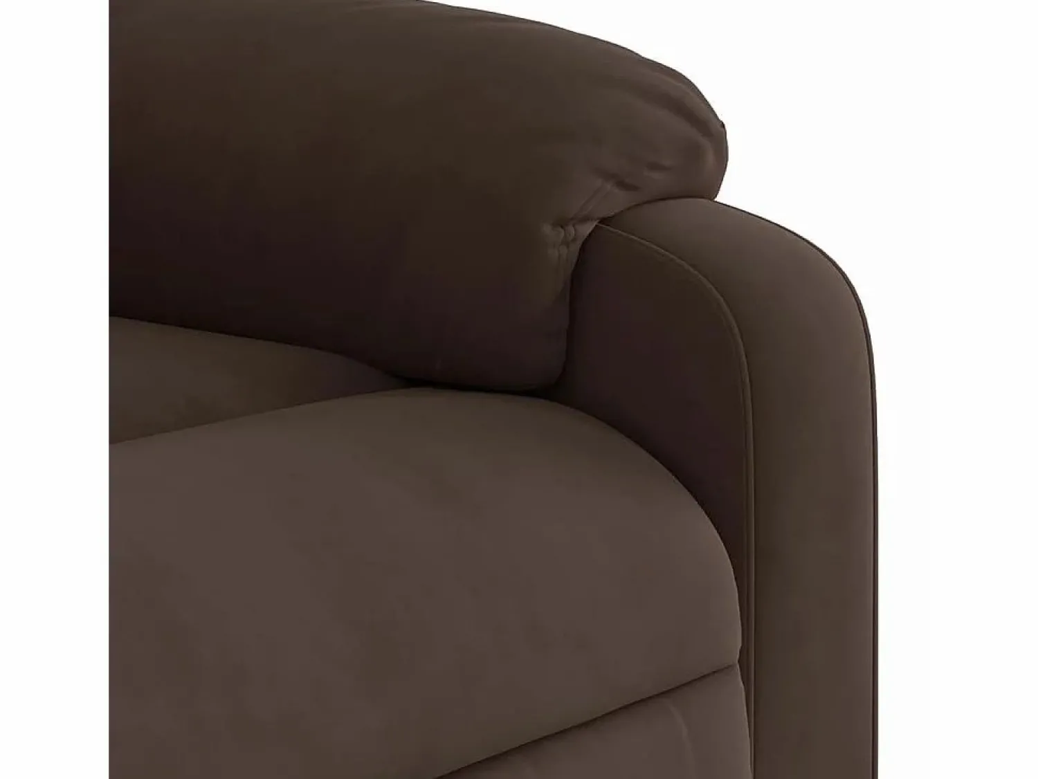Discount Sillón de relax | Sillón reclinable de masaje tela de microfibra marrón SHL6901 Marru00f3n