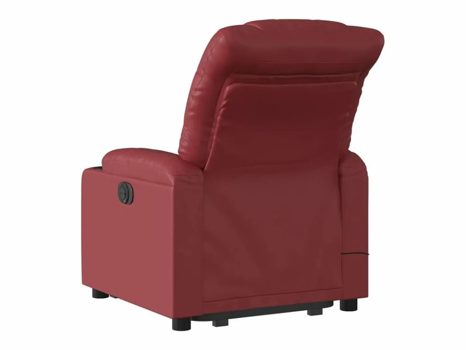 Clearance Sillón de relax | Sillón reclinable de masaje de pie cuero artificial tinto SHL4155 Rojo