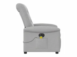 Best Sillón de relax | Sillón reclinable de masaje eléctrico tela nube SHL5607 Gris