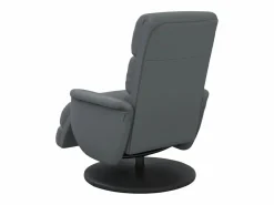 New Sillón de relax | Sillón reclinable con reposapiés cuero sintético SHL2573 Gris