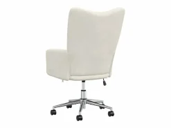 Sale Sillón de relax de terciopelo color blanco Silla De Escritorio