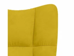 Online vidaxl Sillón de relax de terciopelo mostaza Amarillo