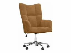 vidaxl Sillón de relax de terciopelo marrón