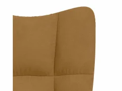vidaxl Sillón de relax de terciopelo marrón