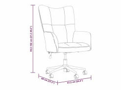 vidaxl Sillón de relax de terciopelo marrón