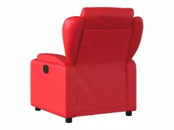 Sillón de salón | Silla | Sillón de masaje reclinable eléctrico de cuero artificial SHL5237 Rojo