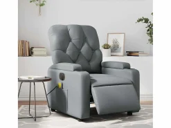 Clearance Sillón de salón | Silla | Sillón de masaje reclinable eléctrico cuero sintético SHL2796 Gris