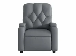 Clearance Sillón de salón | Silla | Sillón de masaje reclinable eléctrico cuero sintético SHL2796 Gris
