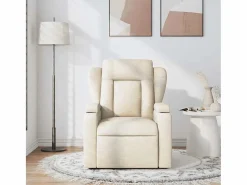Online Sillón de salón | Silla | Sillón de masaje reclinable de tela SHL2952 Crema