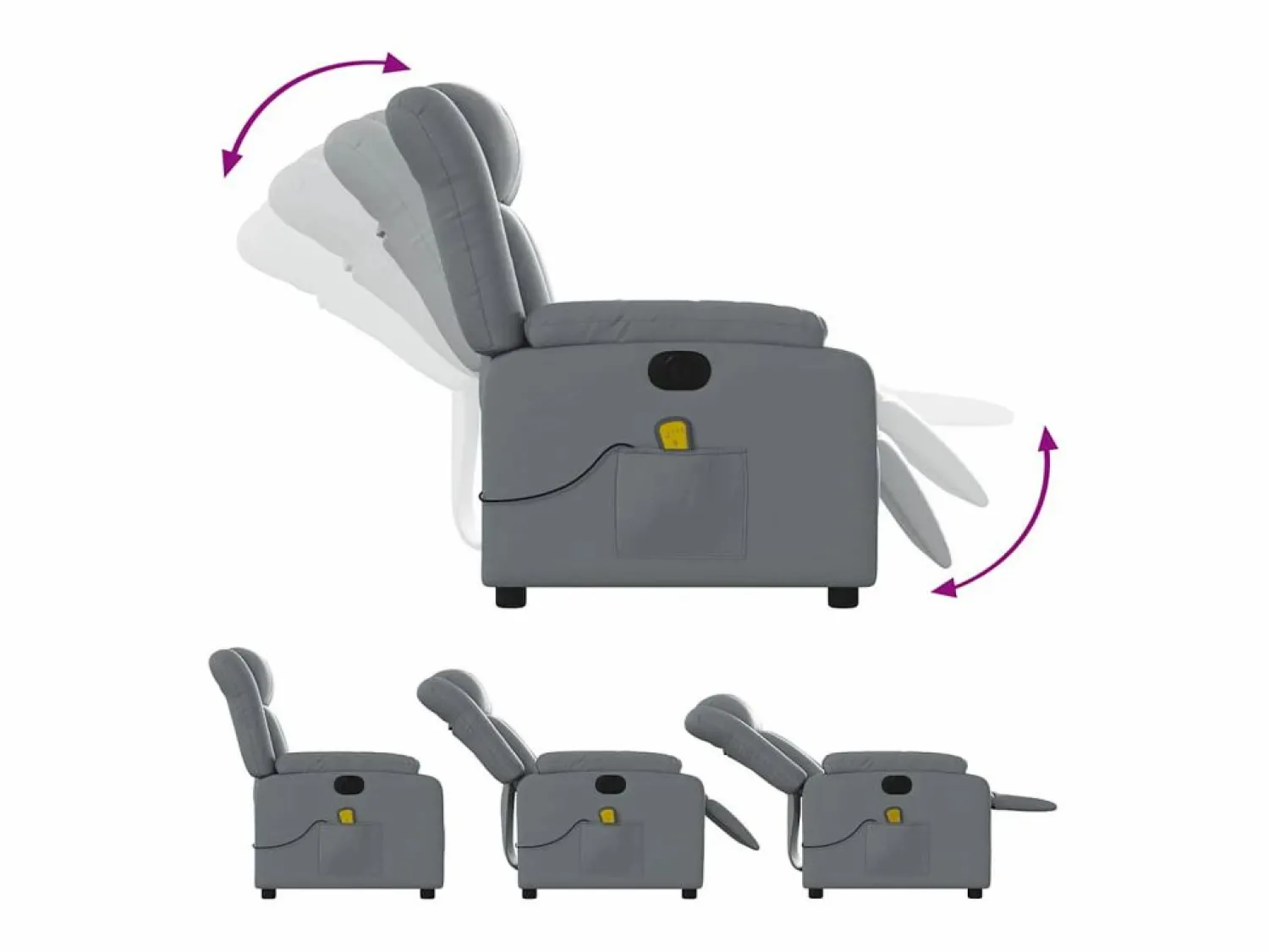 Outlet Sillón de salón | Silla | Sillón de masaje reclinable eléctrico cuero sintético SHL7935 Sillón De Masaje