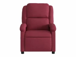 Best Sillón de salón | Silla | Sillón de masaje reclinable de tela color vino tinto SHL7235 Rojo
