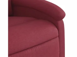 Best Sillón de salón | Silla | Sillón de masaje reclinable de tela color vino tinto SHL7235 Rojo